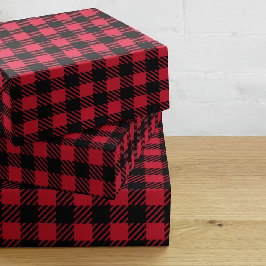 Buffalo Plaid Wrapping Paper Set product image (10)