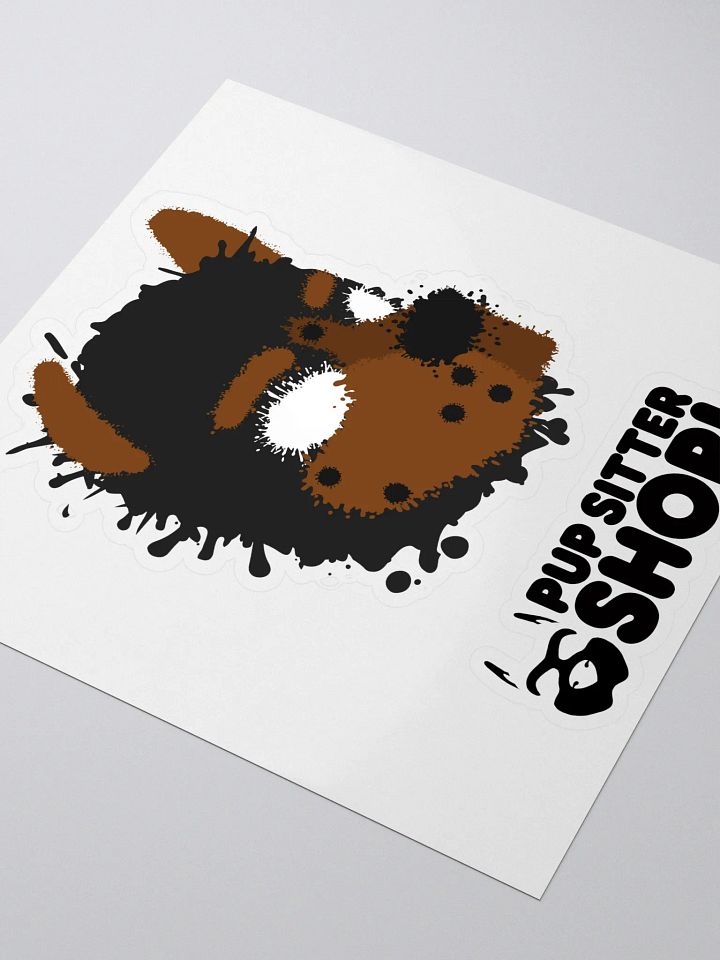 Pup Splatter Sticker - Brown product image (1)