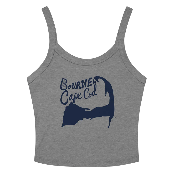 BOURNE to Cape Cod™ | Women’s Micro-Rib Tank | Coastal Cool with a Flattering Fit | Navy Logo product image (2)