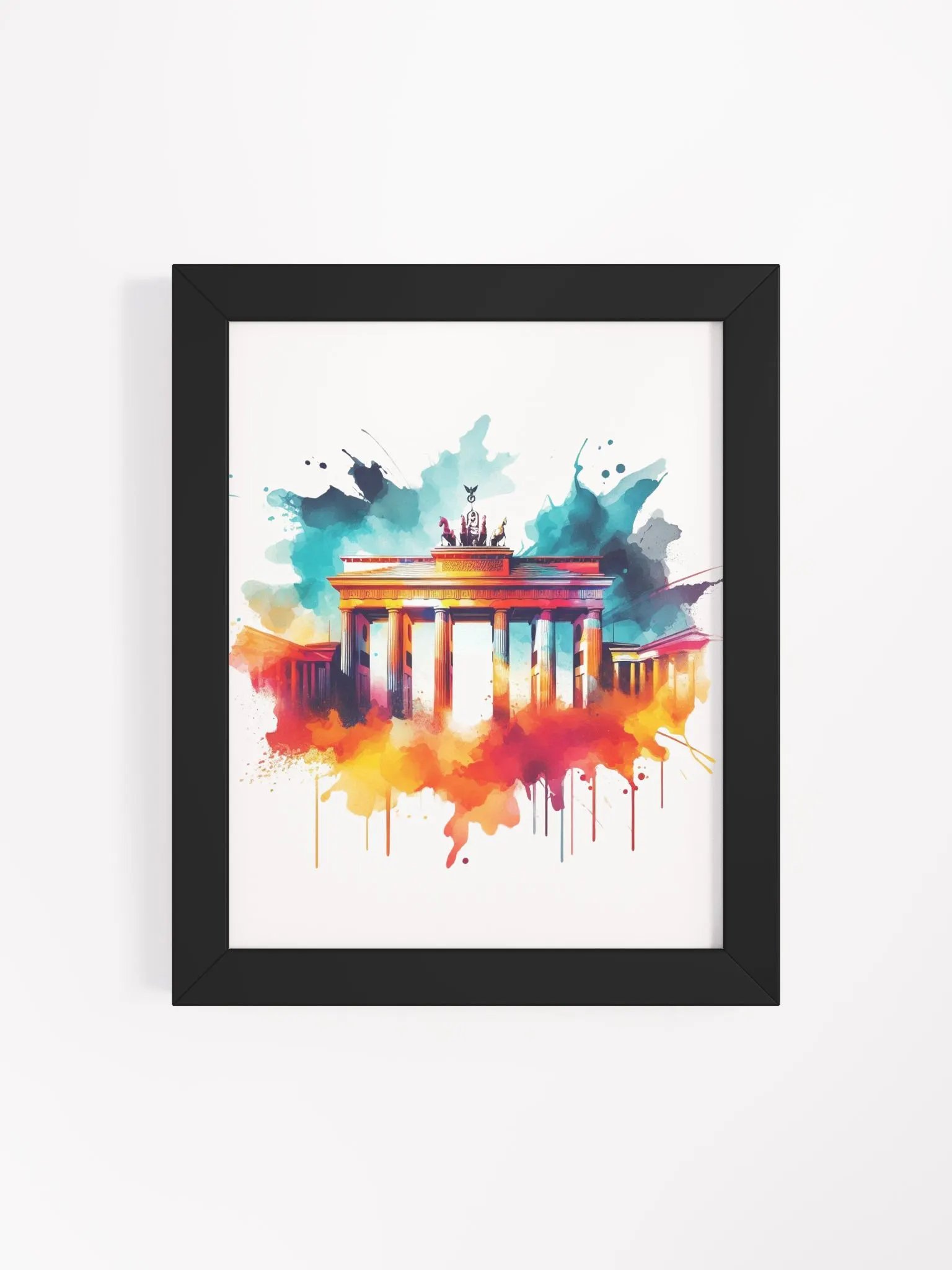 Framed High-Quality Matte Poster (in) | AI Design: Berlin Cityscape Creations product image (7)