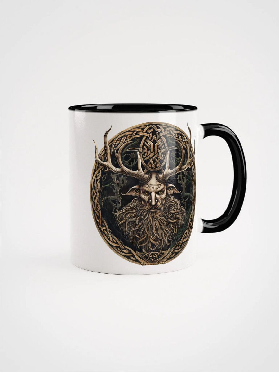 Cernunnos - The Celtic Horned God Ceramic Mug with Black Color Inside product image (1)