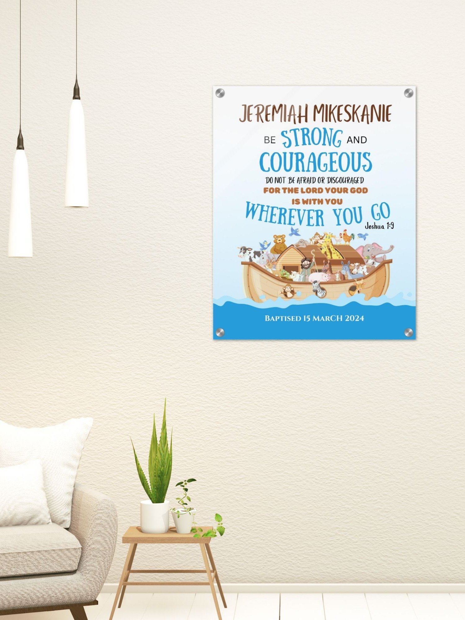 Noah's Ark Baptism Canva Template product image (8)