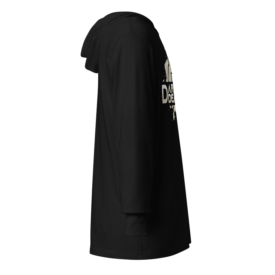 DWD Long Sleeve Light Hoodie - Grey/White Logo product image (8)