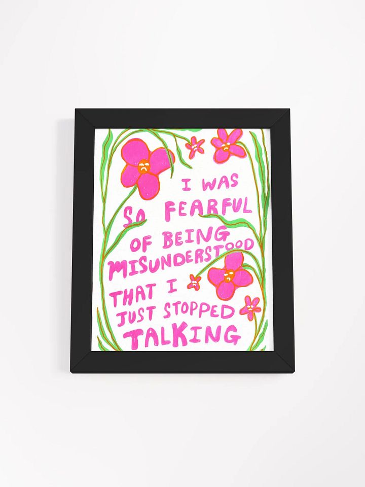 So Fearful Framed Print product image (1)
