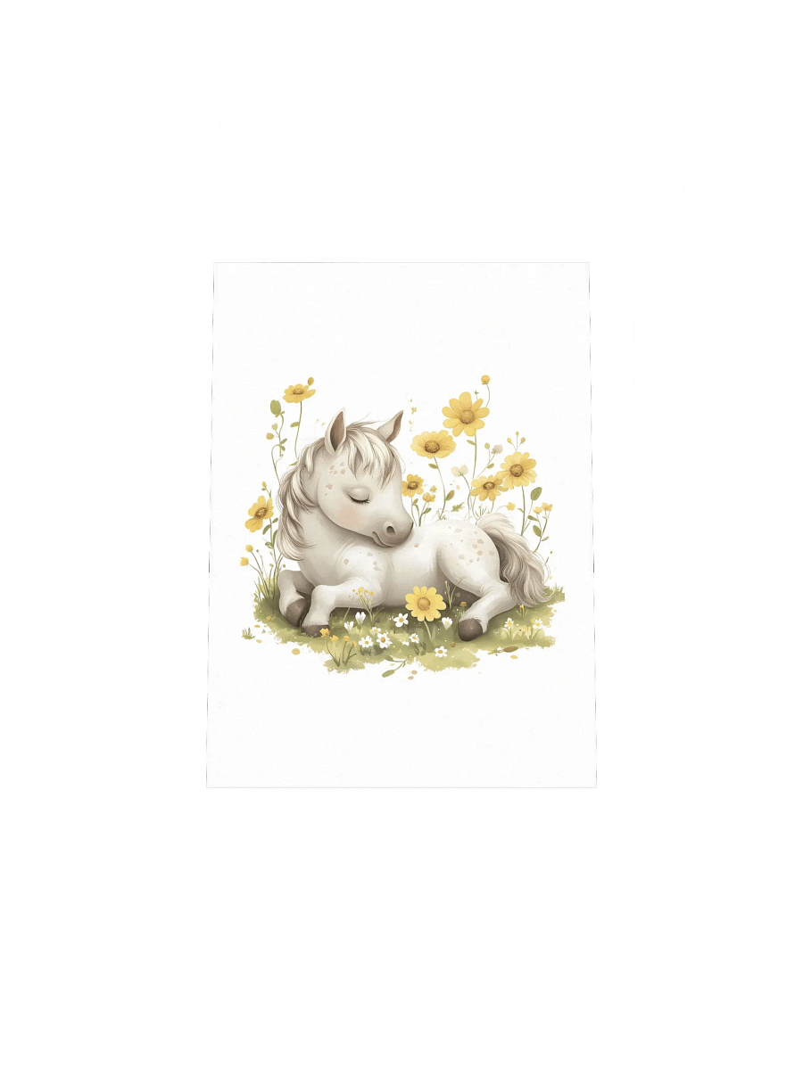 Horse and Yellow Florals Farmhouse Nursery Print product image (27)