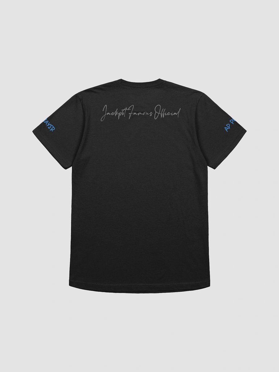 "Advantage Player" Vertical Tee – Jackpot Famous Official Black Edition product image (4)