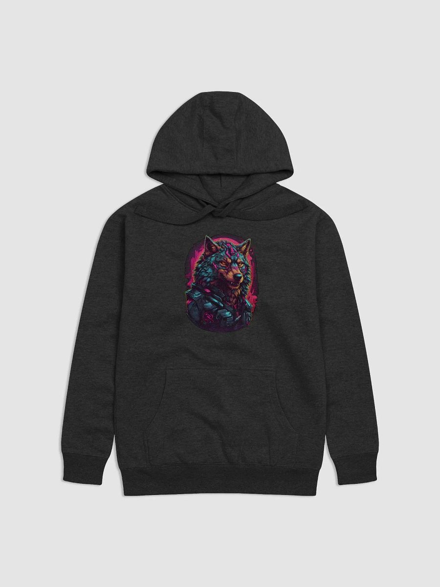 Neon Wolf Cyberpunk Premium Hoodie product image (1)