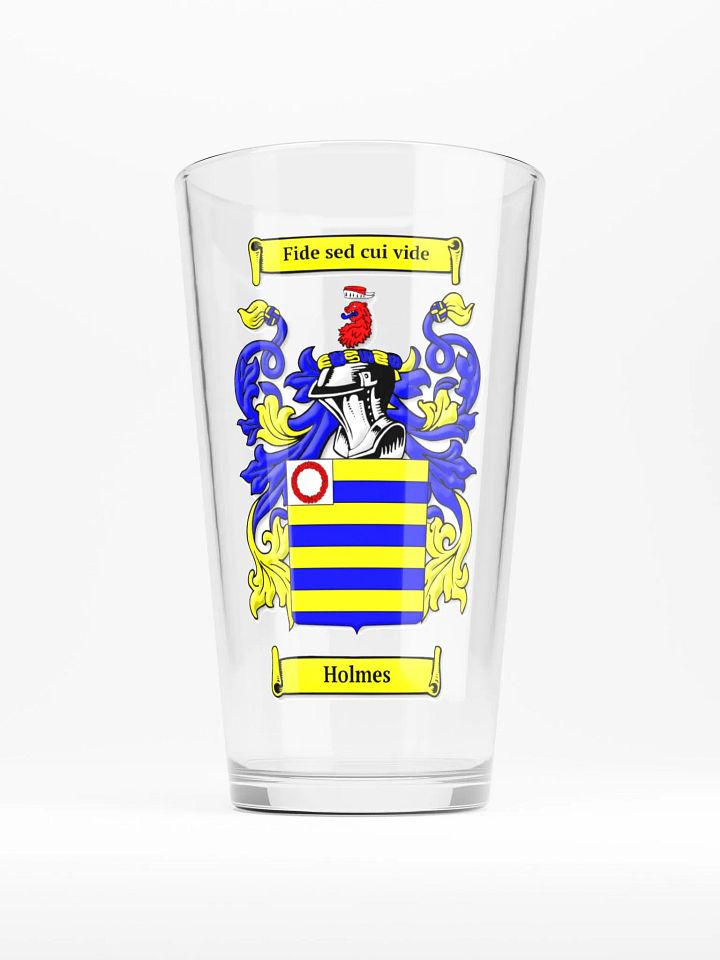 Holmes Family Crest - Shaker Pint Glass product image (1)