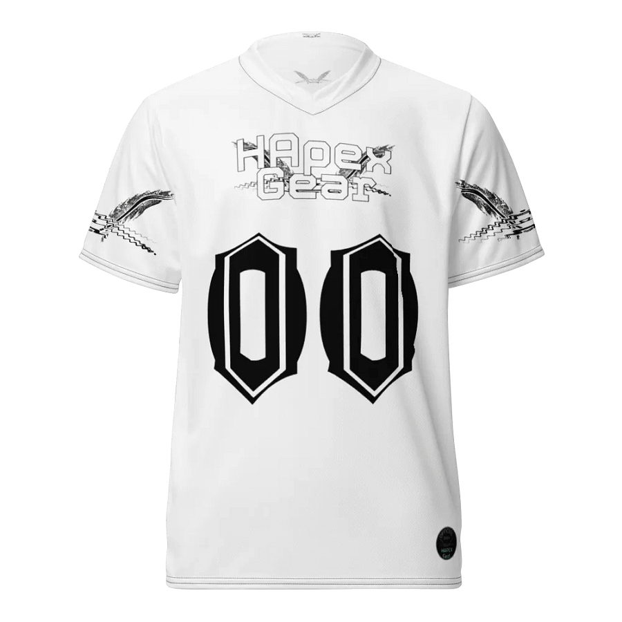 Capital CUBAN - White - Recycled Unisex Sports Jersey - White HApex Gear Black Logo product image (3)