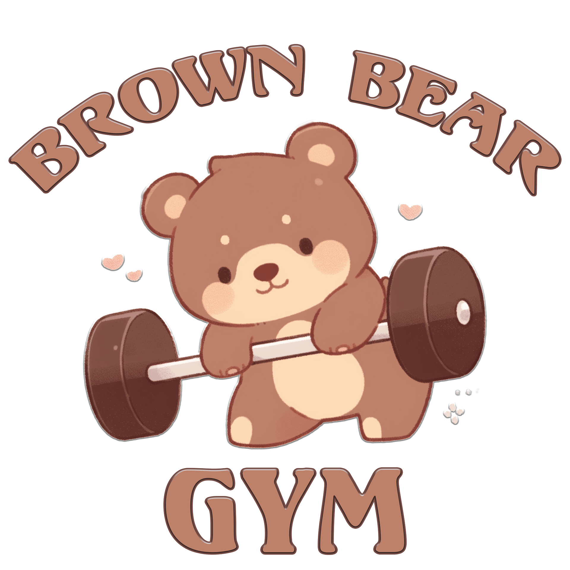Brown Bear Gym (Cute) - Hoodie product image (7)