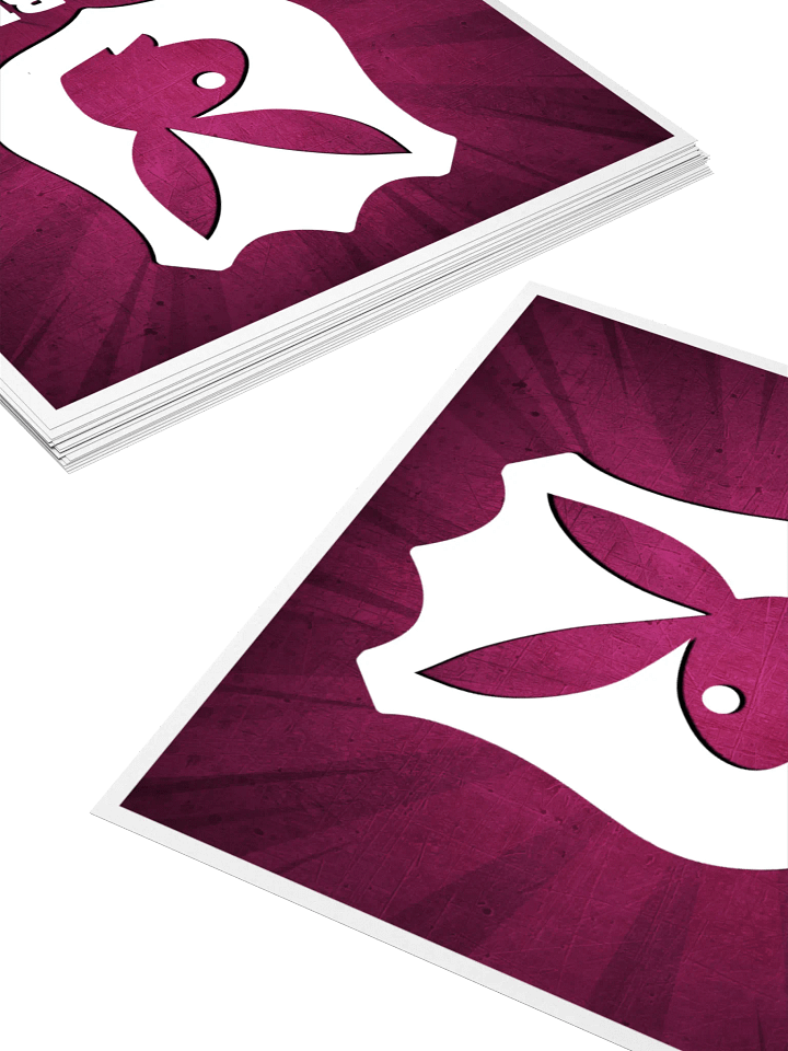 Badge Bunny Kiss Cut Stickers product image (3)