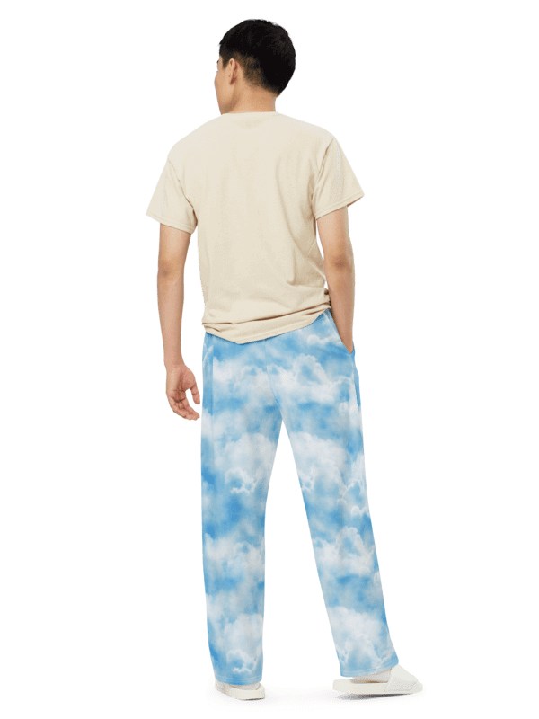 Clouds Unisex Wide-Leg Pants product image (5)