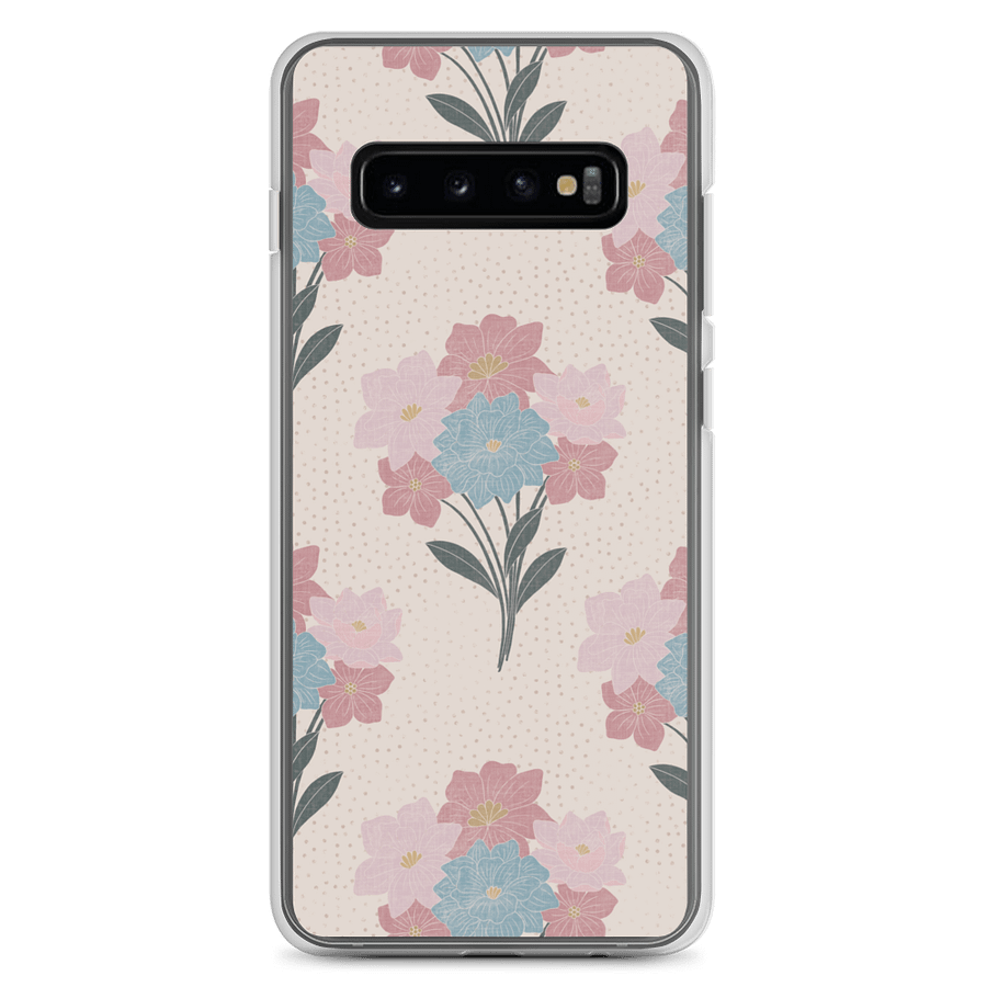 Floral Bunch Block Style Soft Case for Samsung product image (1)