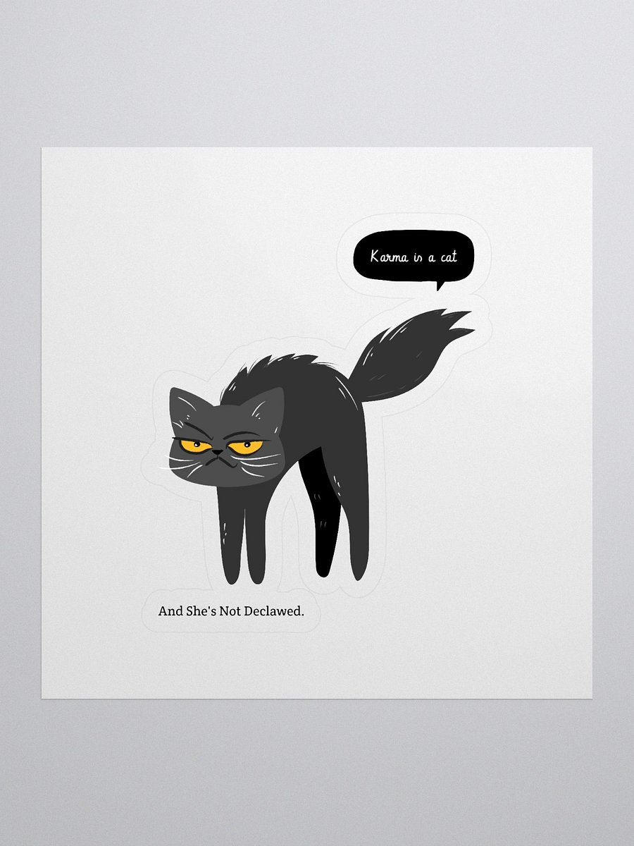 Karma Cat Kiss Cut Stickers product image (1)