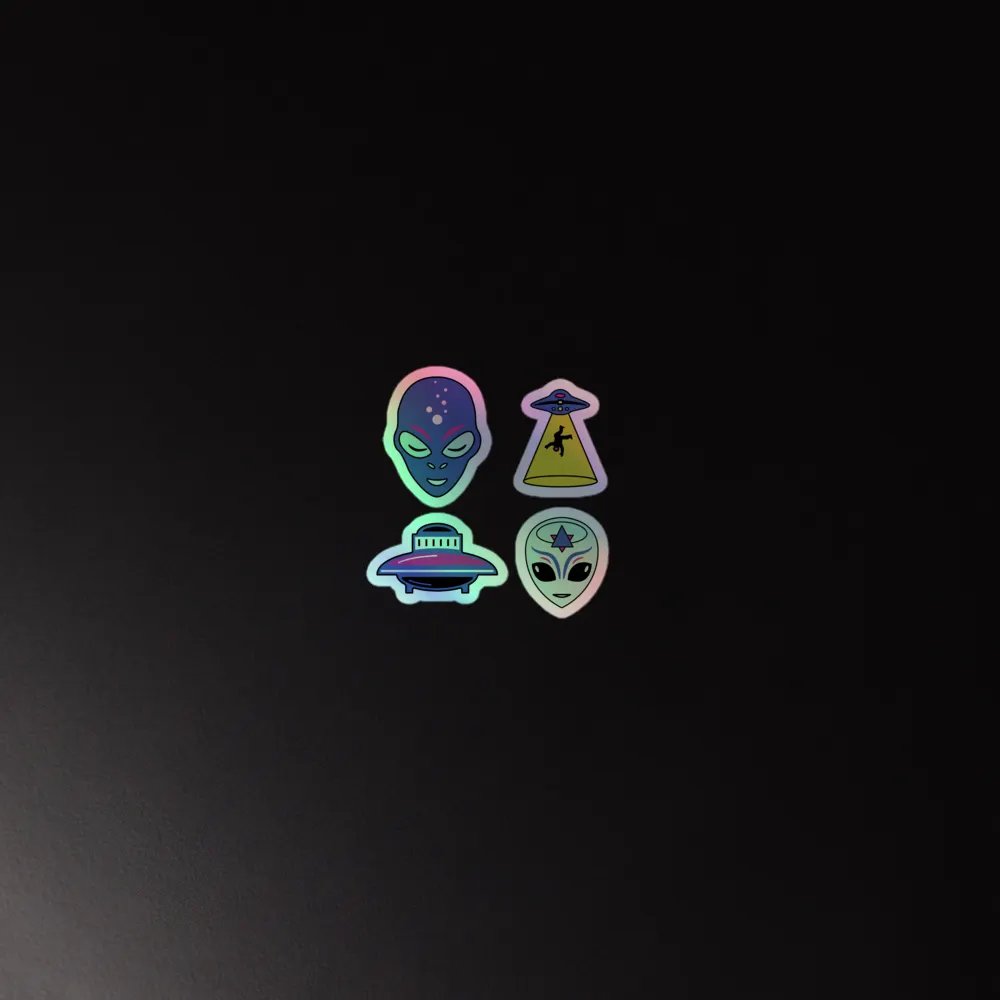 Extraterrestrial Encounters Holographic Sticker Sheet product image (5)