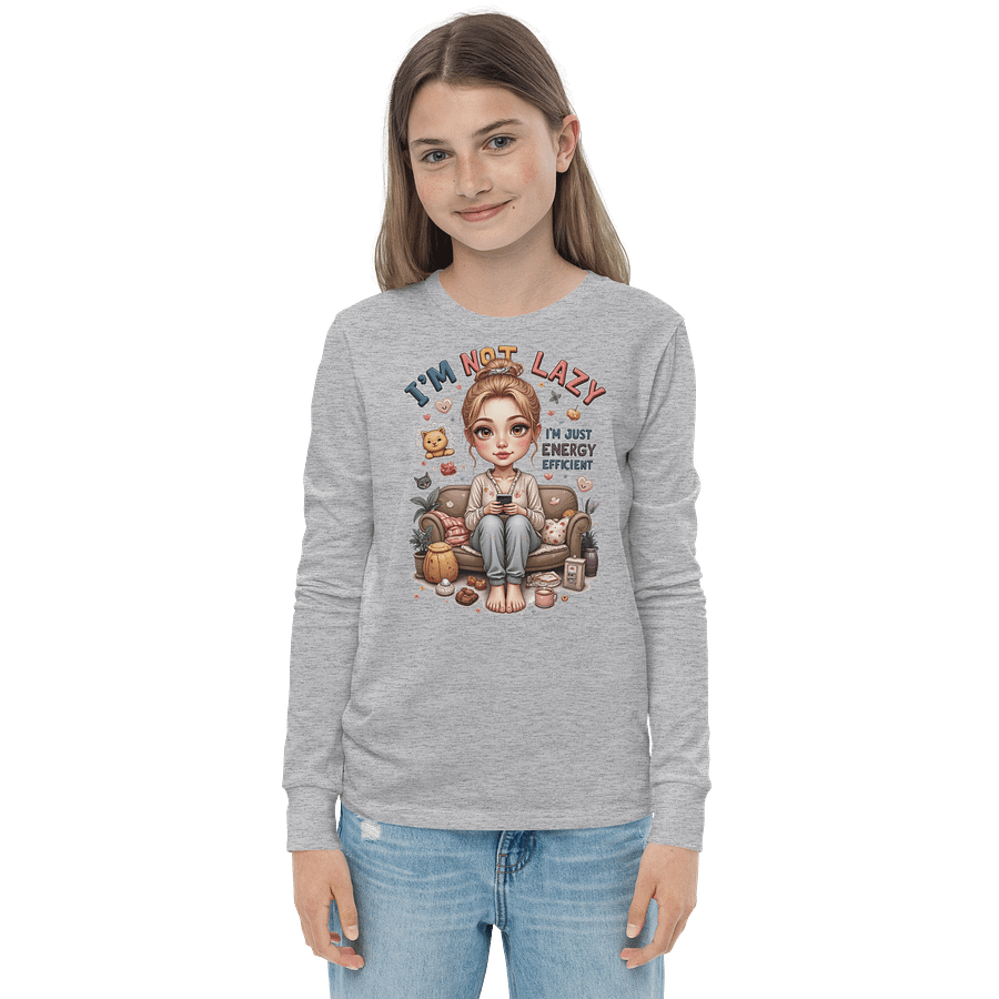 I'm Not Lazy I'm Energy Efficient Long Sleeve Tee product image (3)