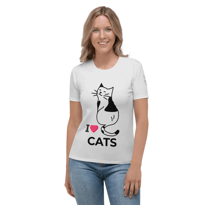 I Love Cats - Women's Crew Neck T-Shirt product image (1)