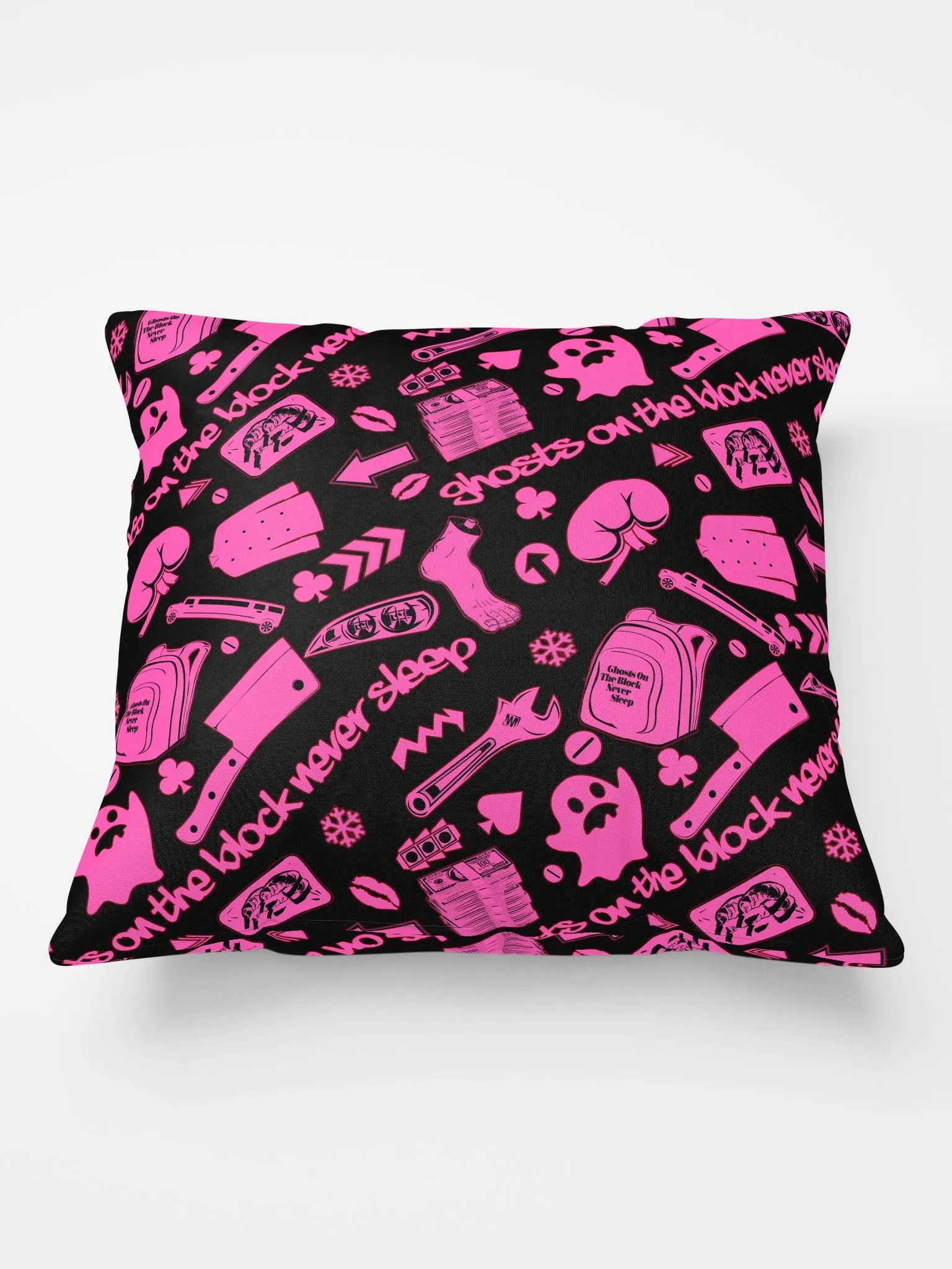 A8M - Ghosts On The Block Never Sleep Shorty Pillow (Pink November) product image (1)