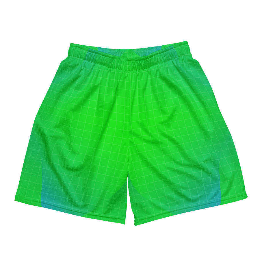 70s Neon Grid Unisex Mesh Shorts product image (3)