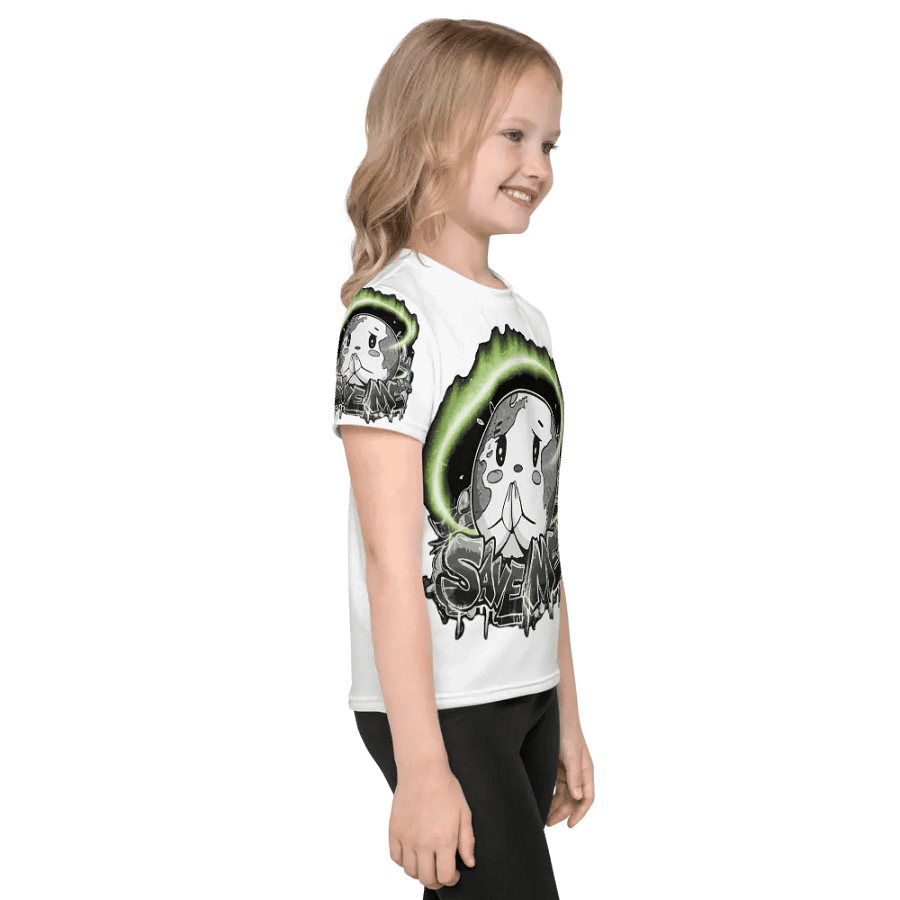 Save Me Kids Crew Neck T-Shirt | Eco-Friendly Style for Young Activists product image (5)