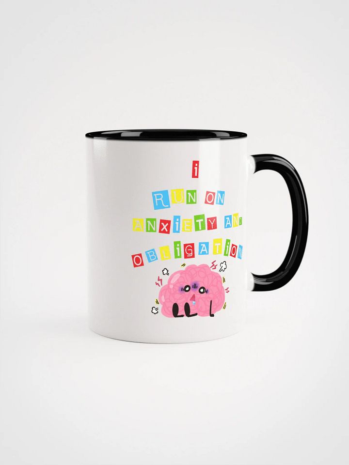 I Run On Anxiety And Obligation Accent Mug product image (2)