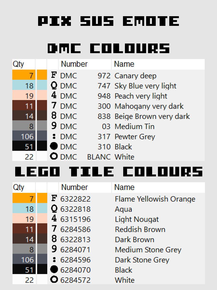 Pix Sus Emote Pixel Art product image (4)