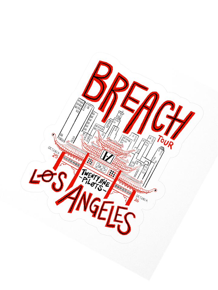 Breach LA Kiss Cut Design Sticker product image (2)