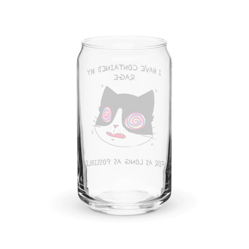 Rage Cat Can-Shaped Glass product image (2)