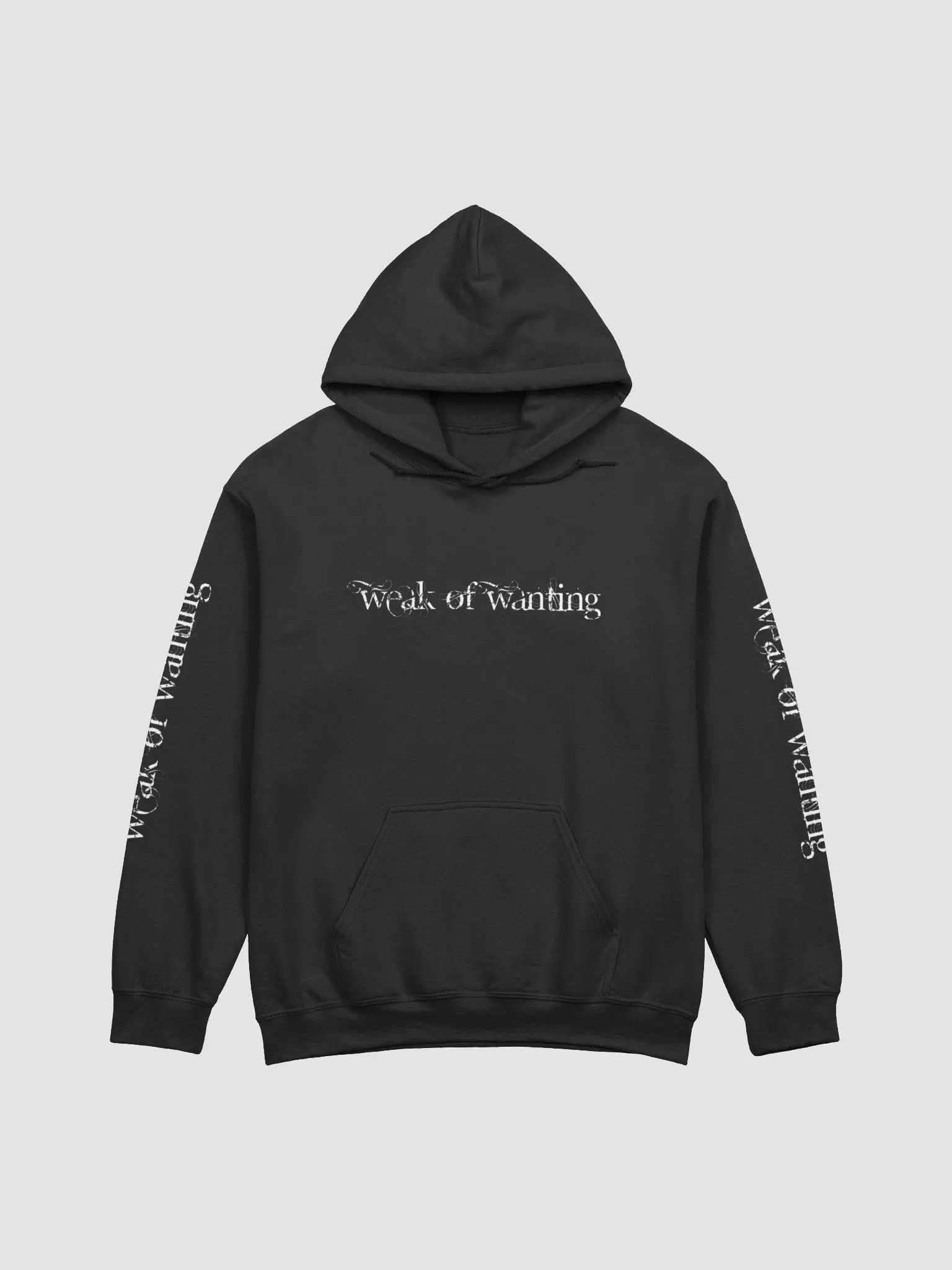 Weak Of Wanting Lisa 'The Gruffalo' B&W Flames Hoodie (Front, Back & Sleeve print) product image (2)
