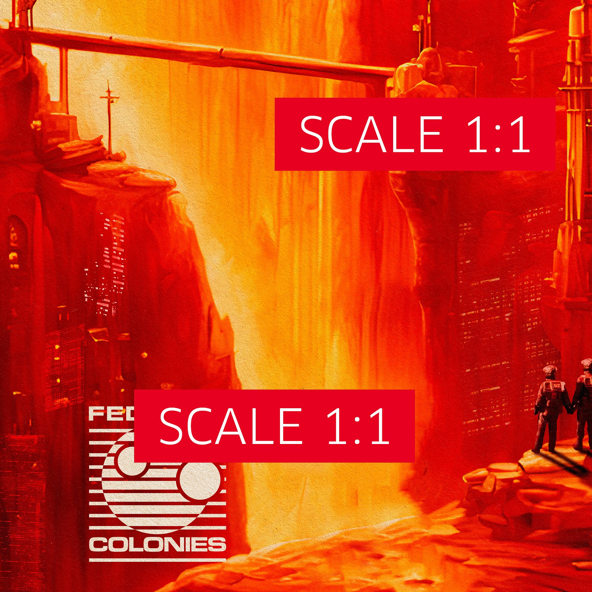 Mars, Federal Colonies. Total Recall, 1990 — Vintage space poster, movie poster product image (5)