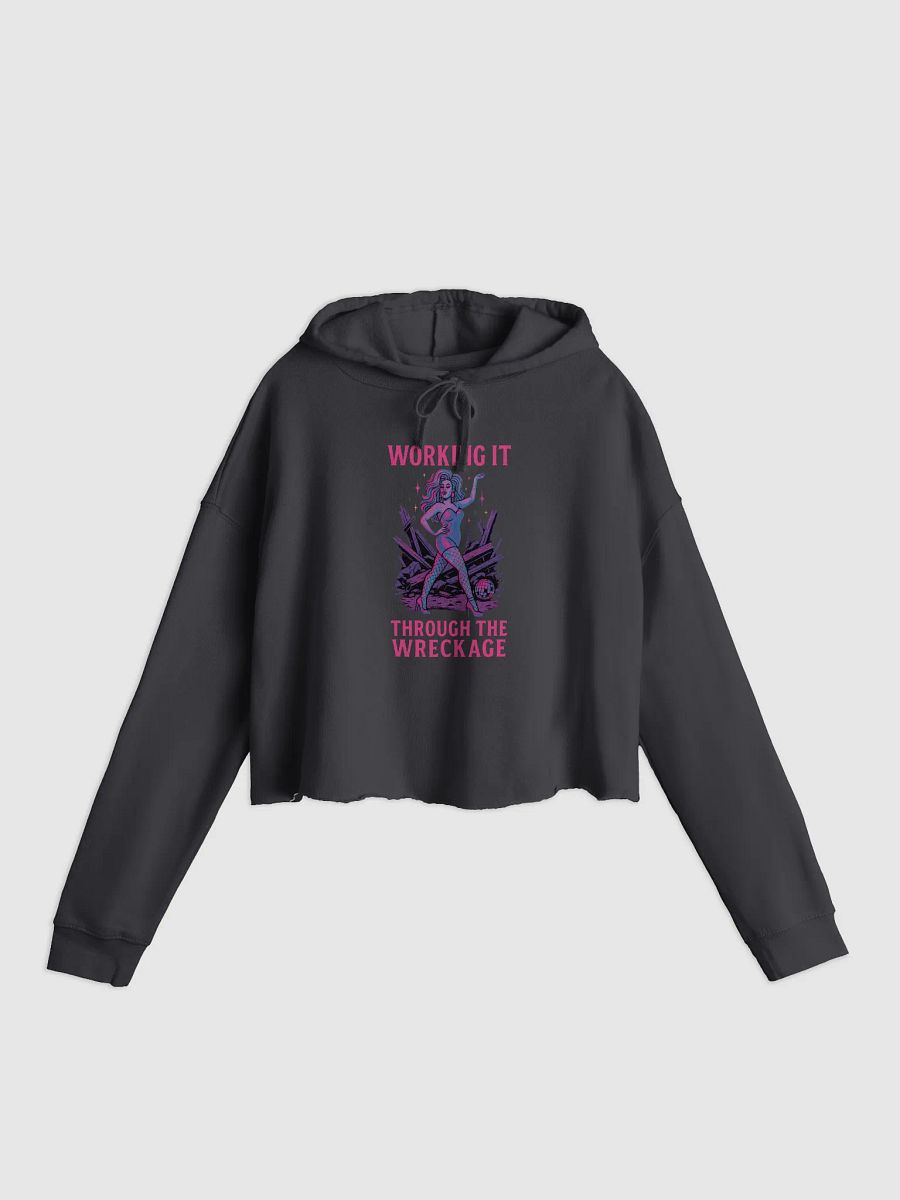 Working It Through The Wreckage Crop Hoodie product image (1)