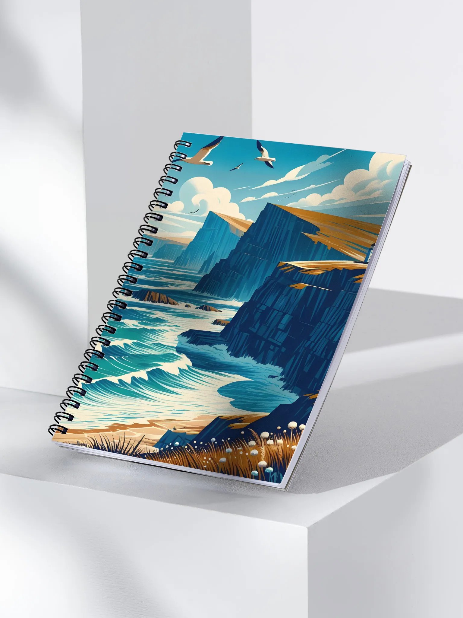 Sea Cliffs Spiral Doted Notebook product image (3)