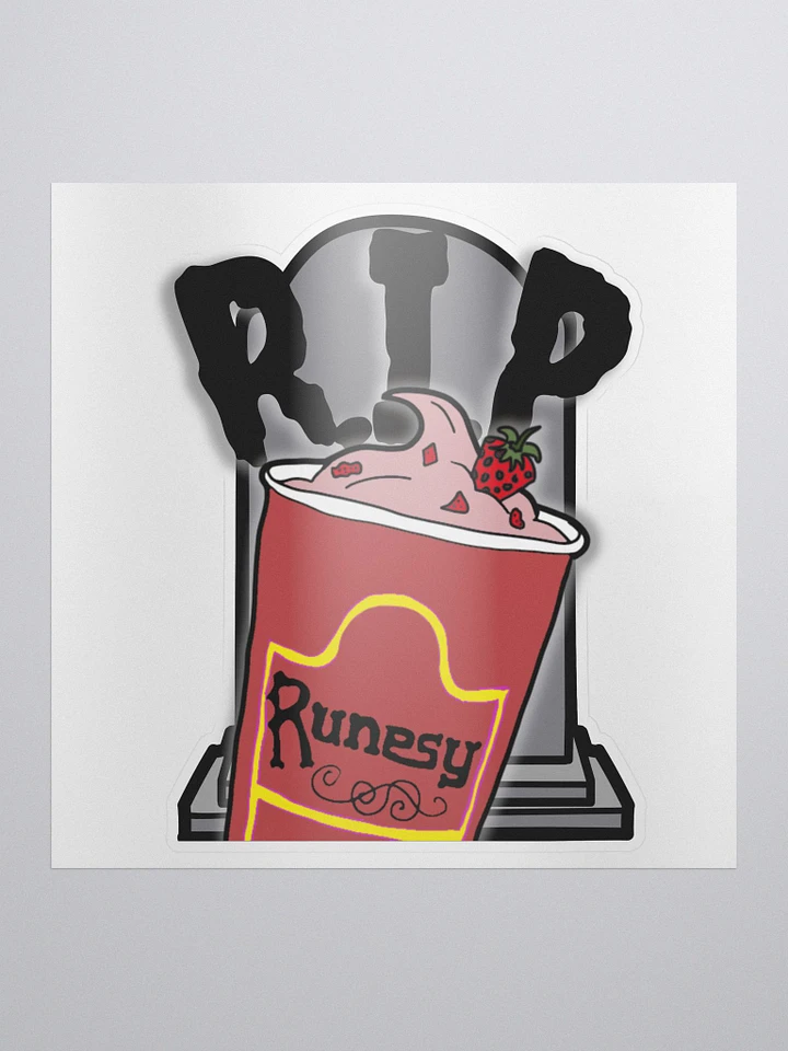 Strawberry RIP Sticker | Runesy Merch Collection product image (1)