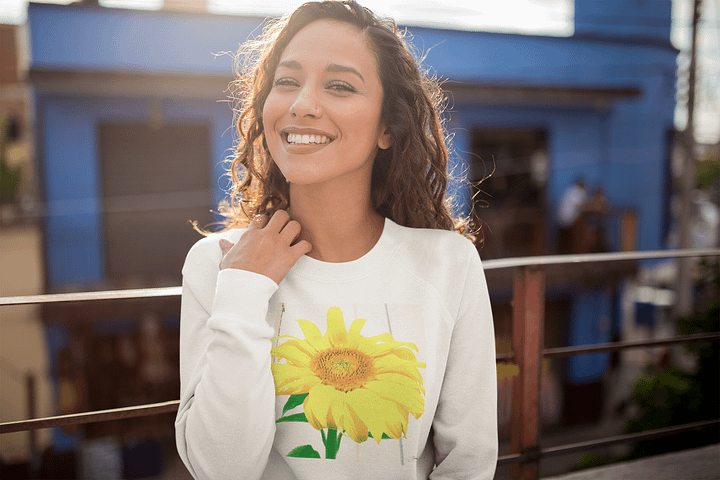 Sunflower Picture Unisex Sweatshirt product image (2)