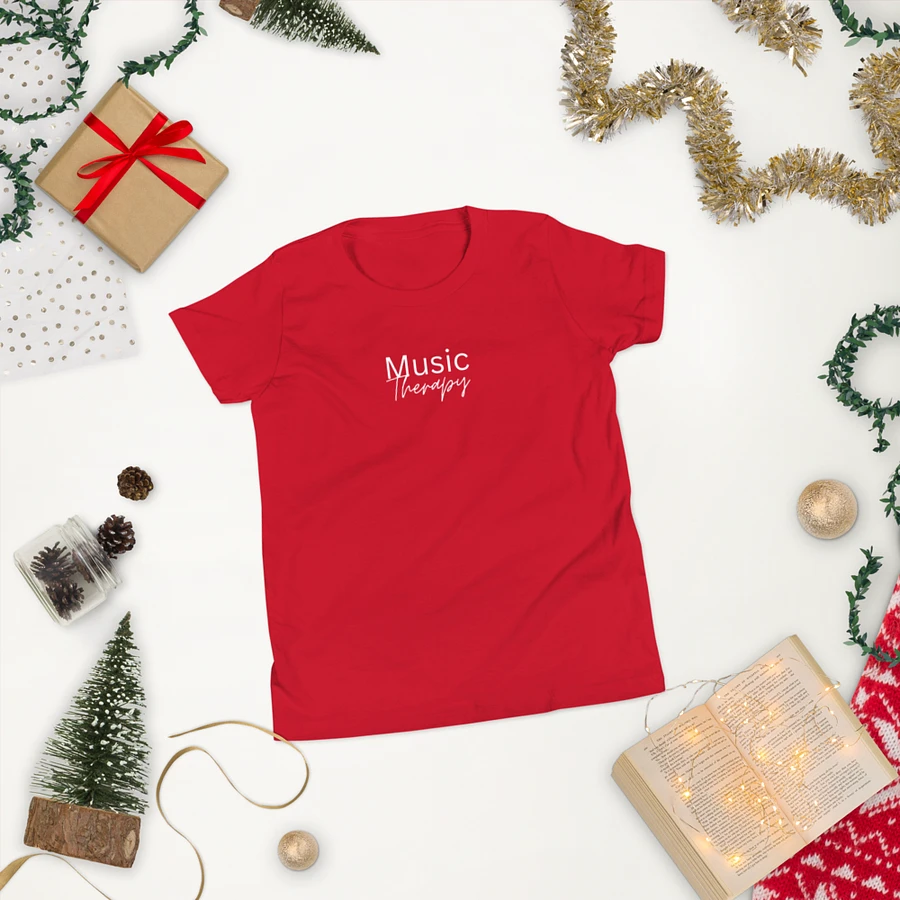 Music Therapy Youth T-Shirt - Red product image (4)