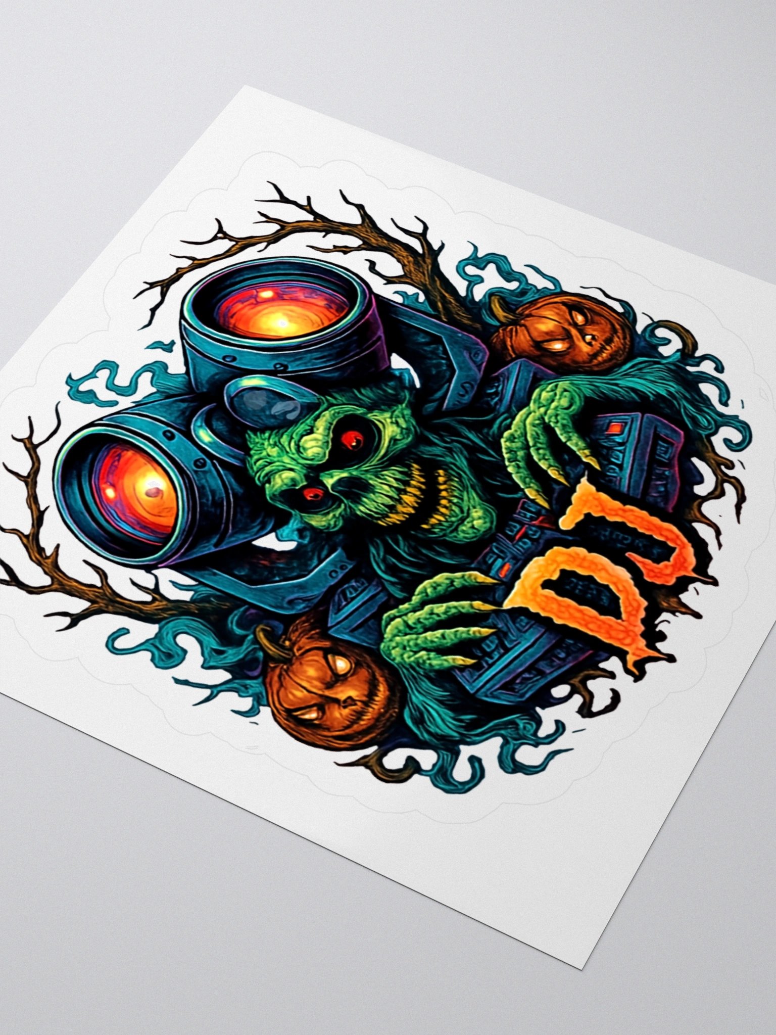 Theatrically Jerry: Halloween Series "DJ Monster" Kiss Cut Stickers product image (8)