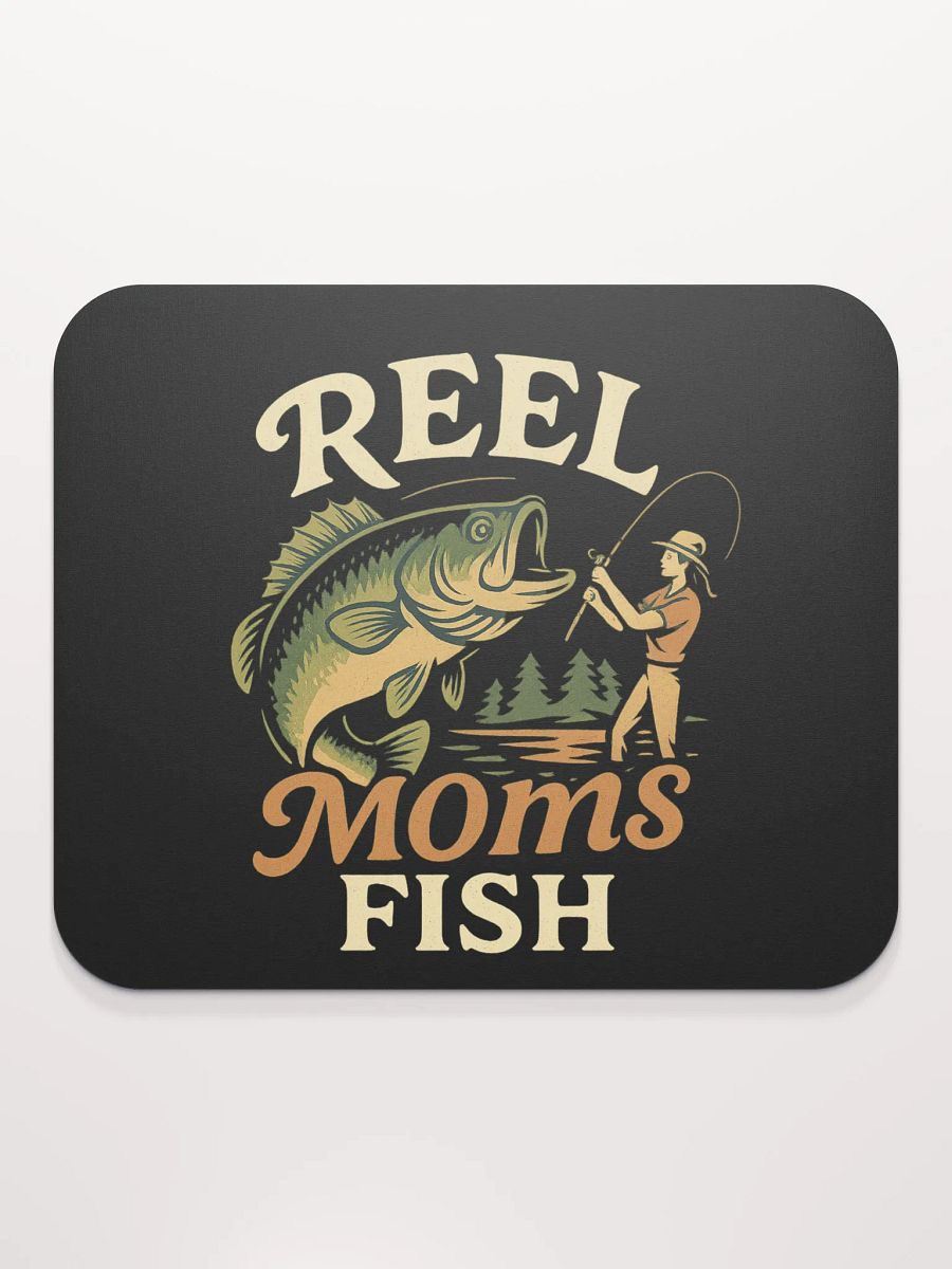 Reel Moms Fish Mouse Pad – Fun Vintage Desk Pad for Angler Moms product image (2)