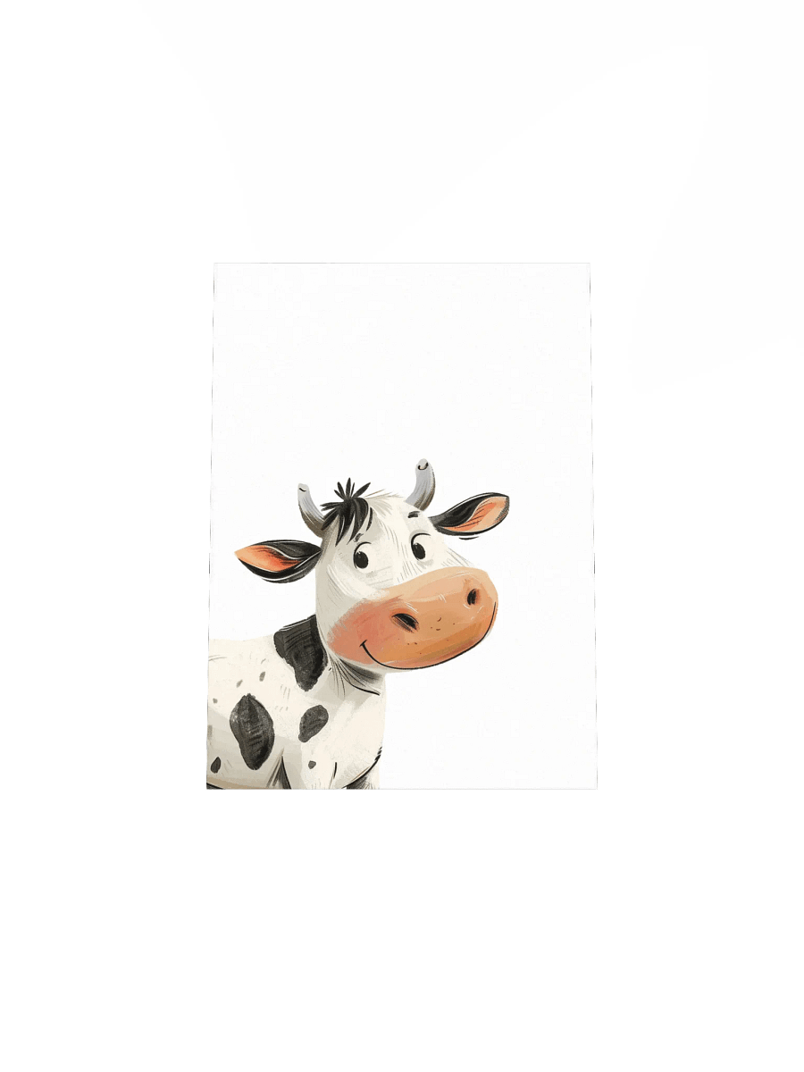 Holstein Cow Nursery Wall Print product image (5)