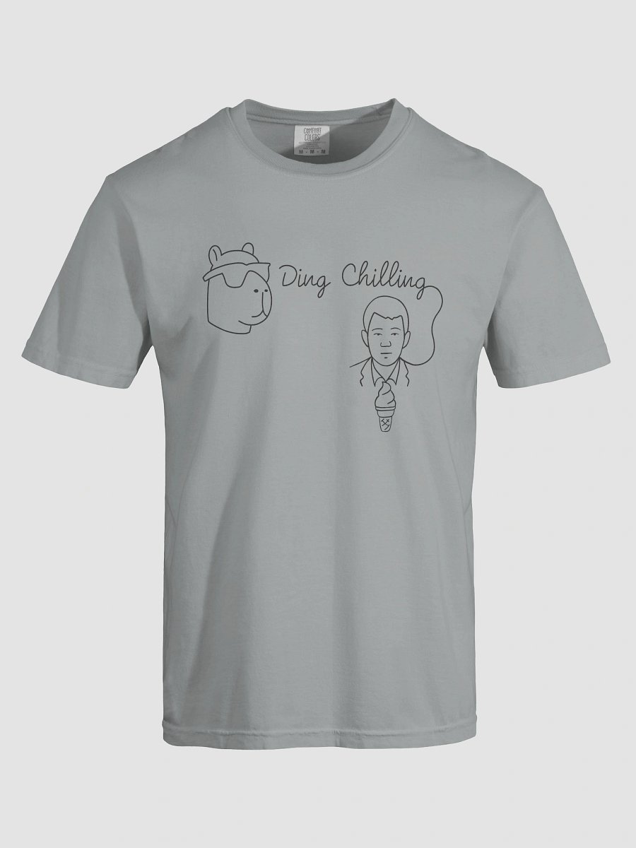 Ding Chilling [5b2] – Chill Capybara & Ice Cream Meme | Hand-Drawn Chess Humor | Black Line Art for Light Colors | T-Shirt product image (7)