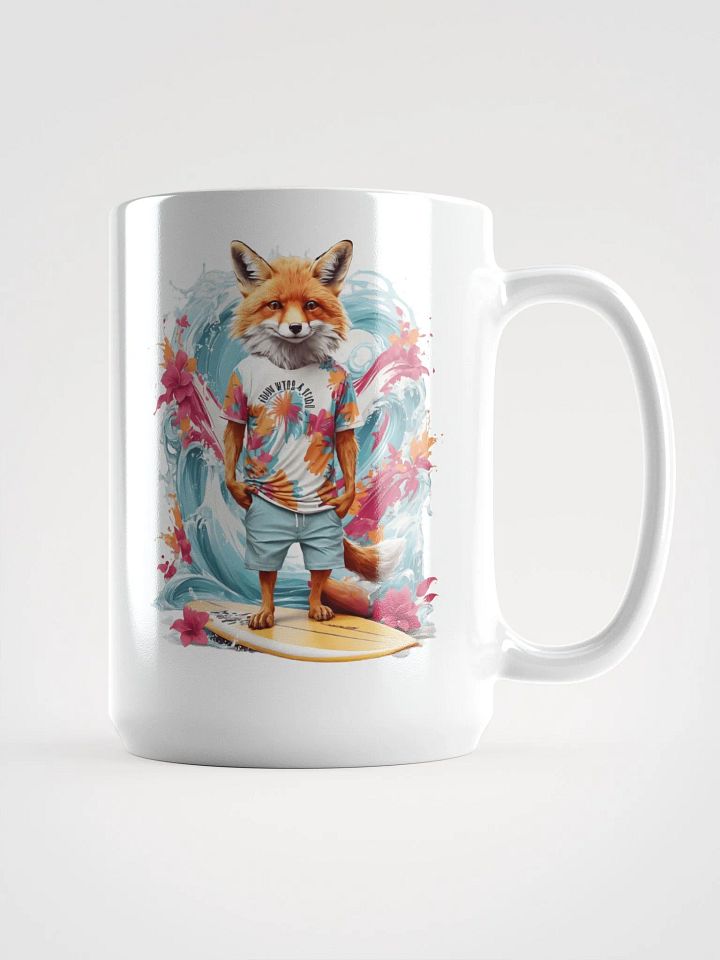 Stay Wild - Ocean Child Fox Surfing Mug product image (1)