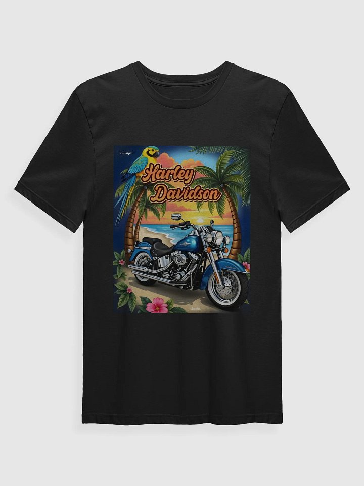 Tropical Harley Davidson Sunset T-Shirt product image (1)