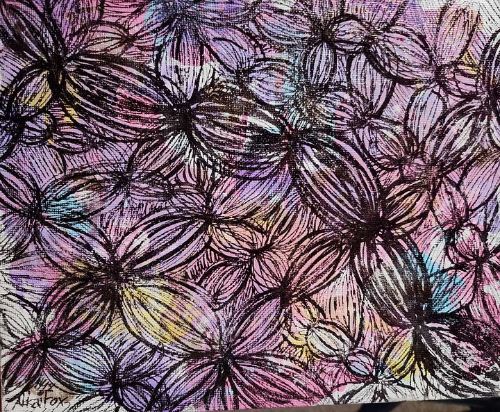 Floral Patterns - 10 x 8 Painting product image (1)