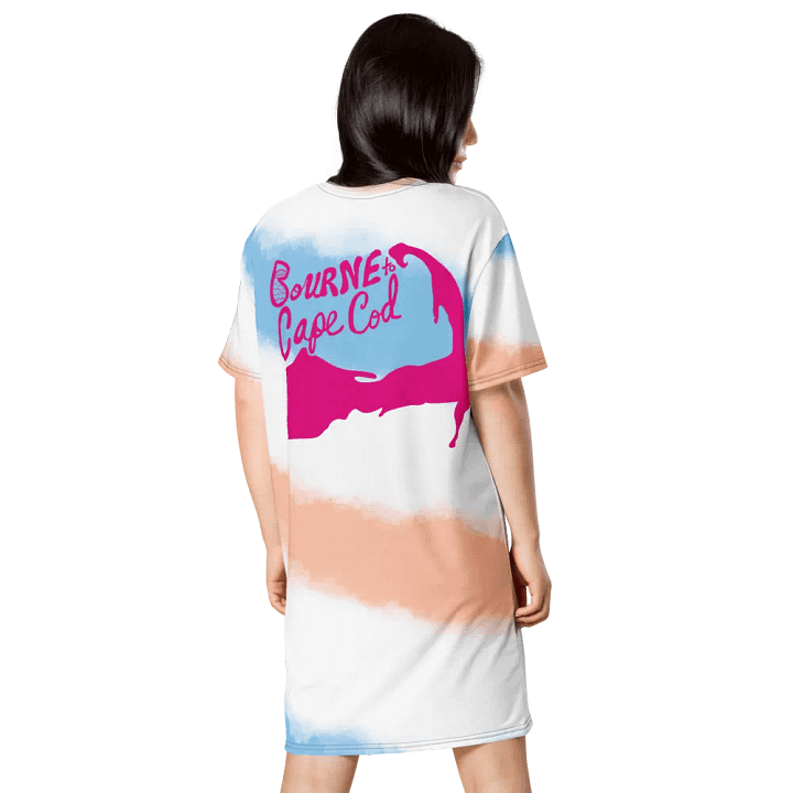 BOURNE to Cape Cod™ | Pastel Patriotic T-Shirt Dress | Beachy-Chic & Festive product image (2)