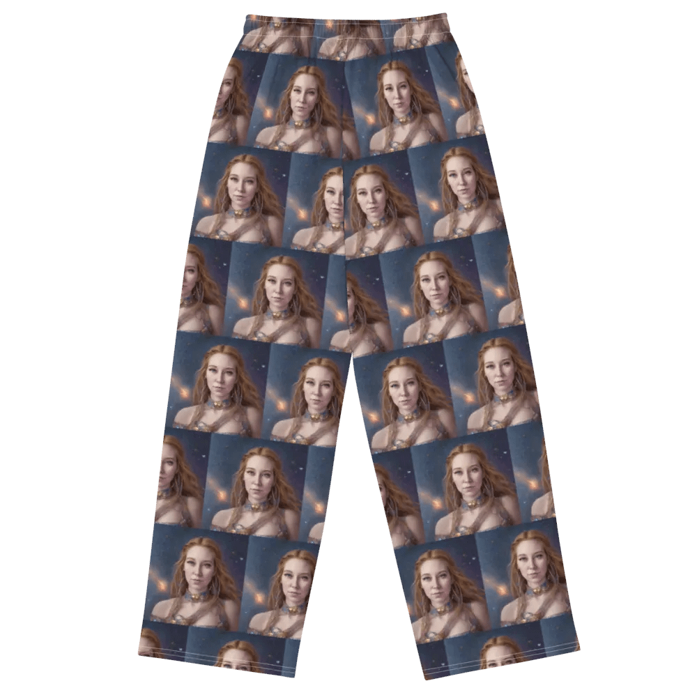 Starry Night Sky Unisex Wide-Leg Pants product image (3)