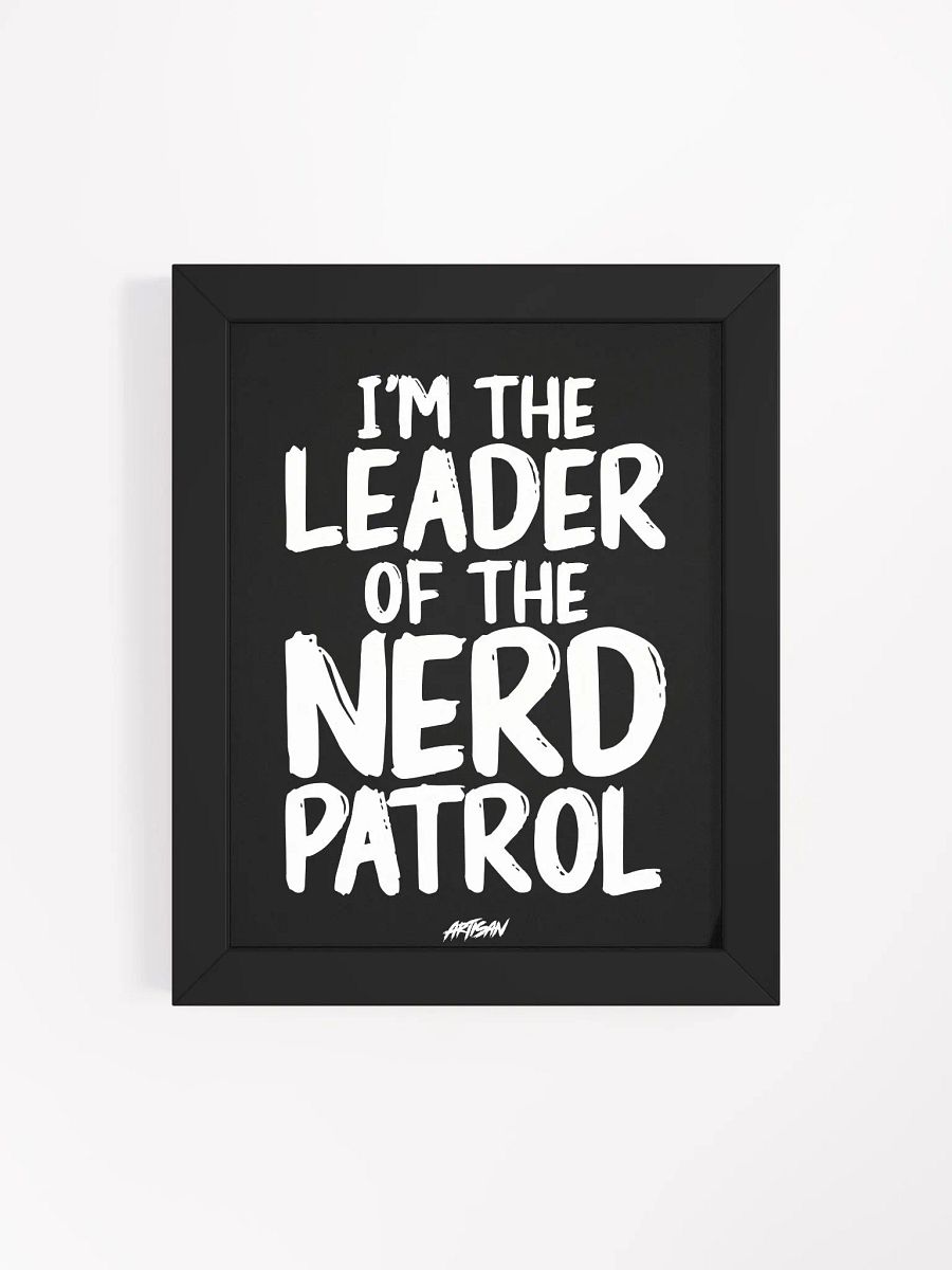 Nerd Patrol Leader Text Poster product image (4)