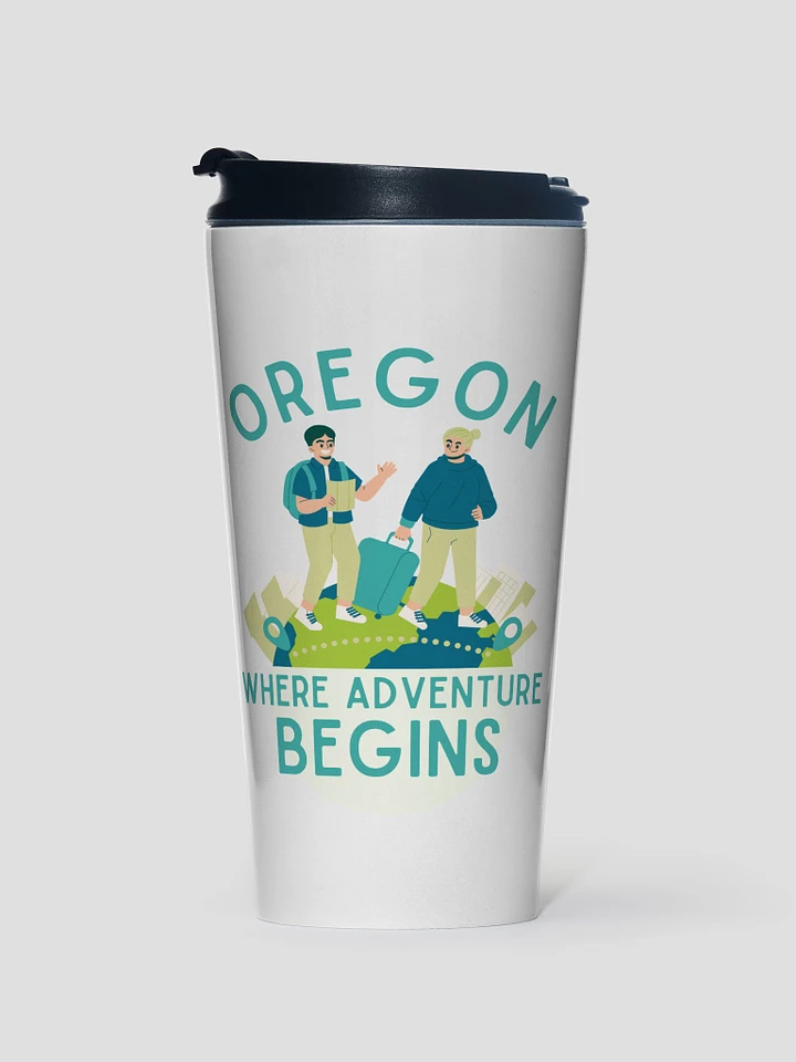 Oregon Adventure Hipster Stainless Steel Insulated Travel Mug product image (1)