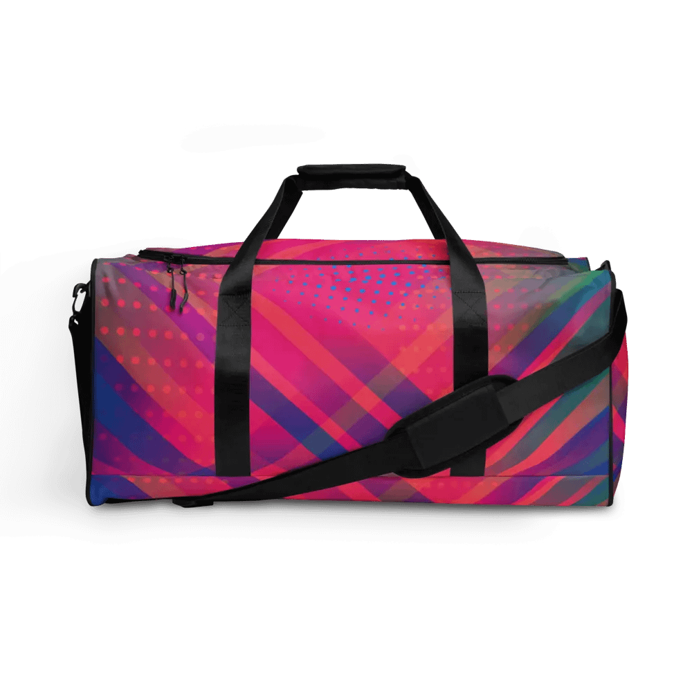 Vibrant Geometry Custom Duffle Bag for travel moms dads friends product image (8)