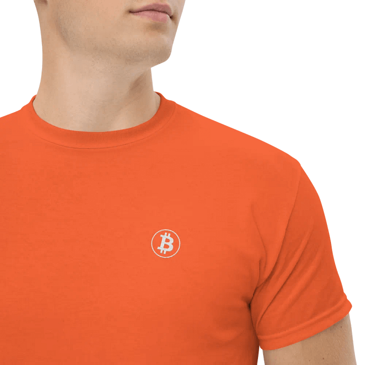 Embroidered ₿ T-Shirt product image (1)
