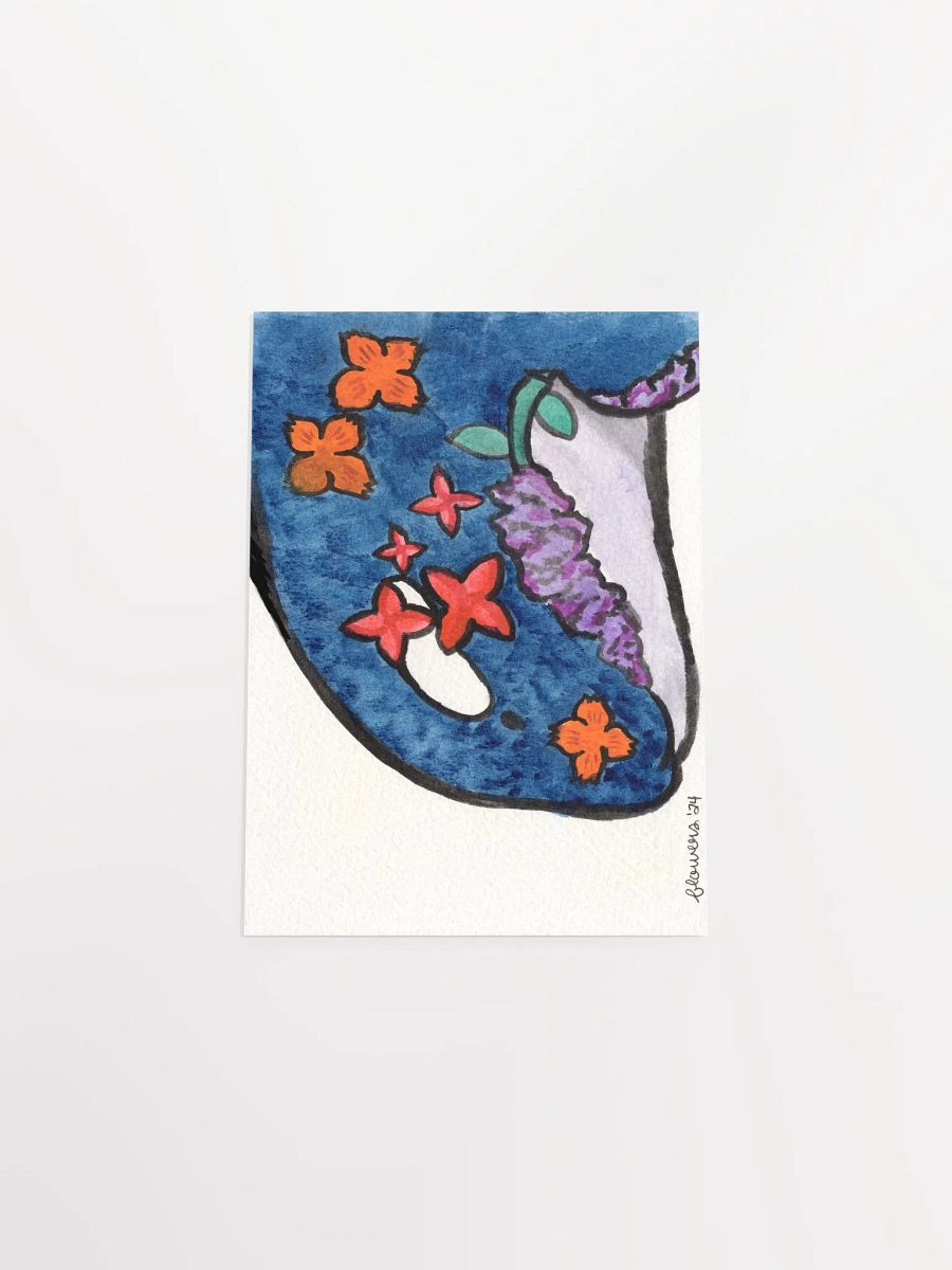 floral orca 04 - watercolour on paper - print product image (5)