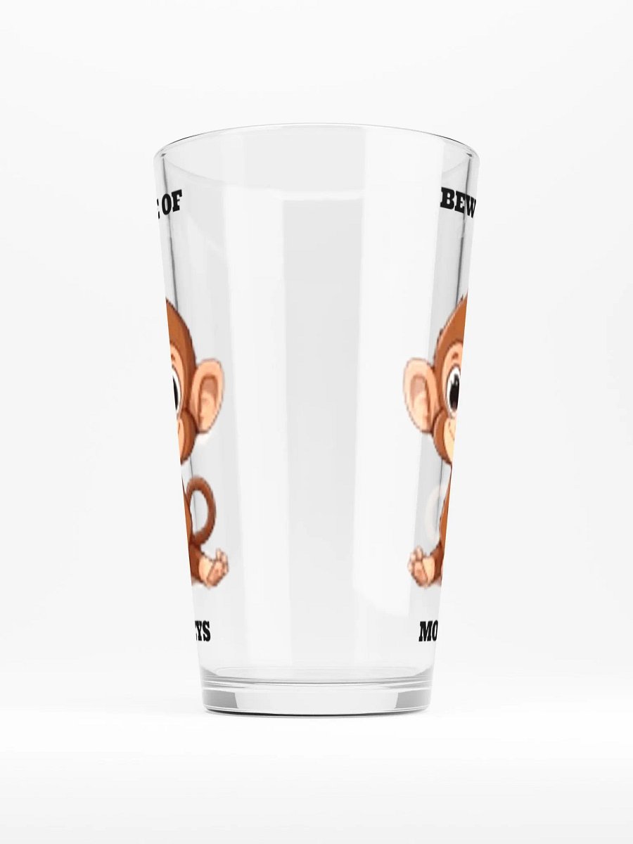 Beware of Monkey's Pint Glass product image (1)